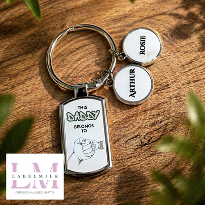 Personalised Keyring - This Daddy Belongs To…