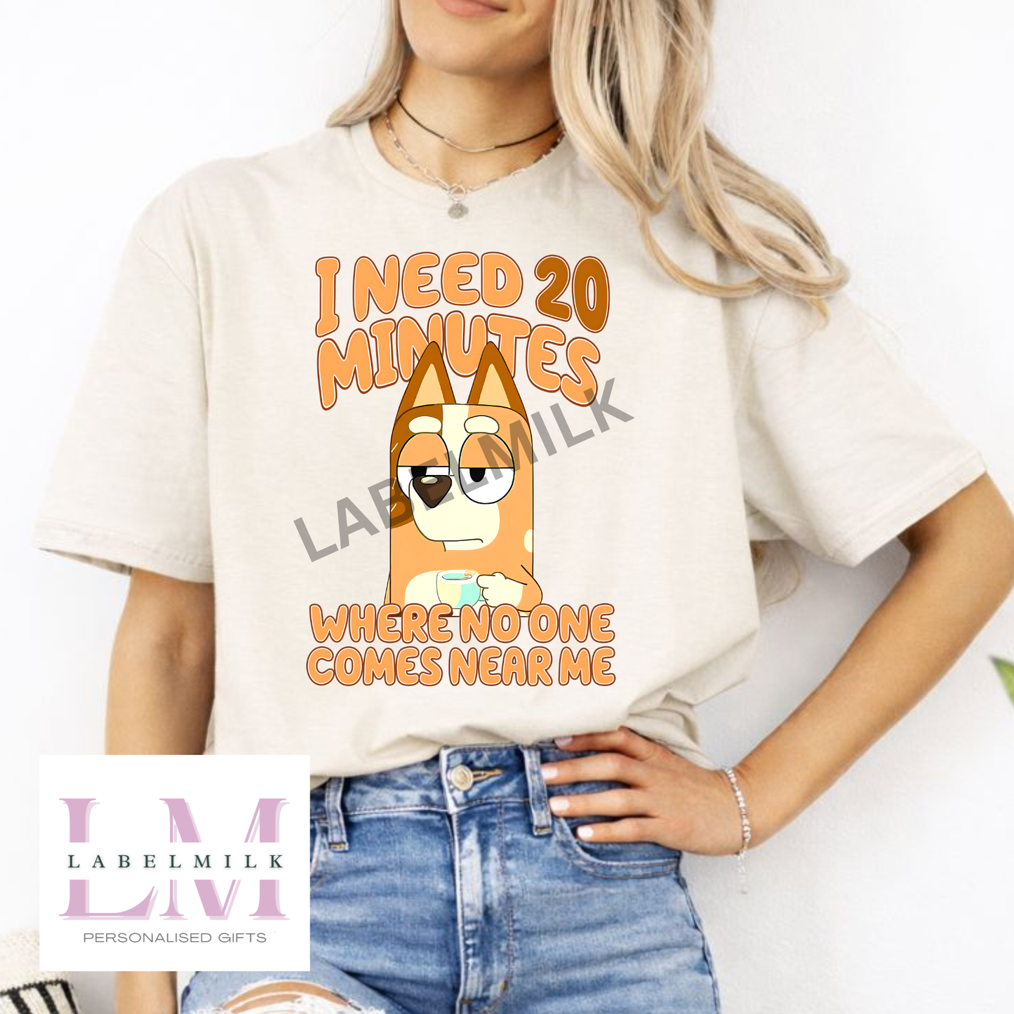 Adults 20 Minutes T-Shirt (Bluey)