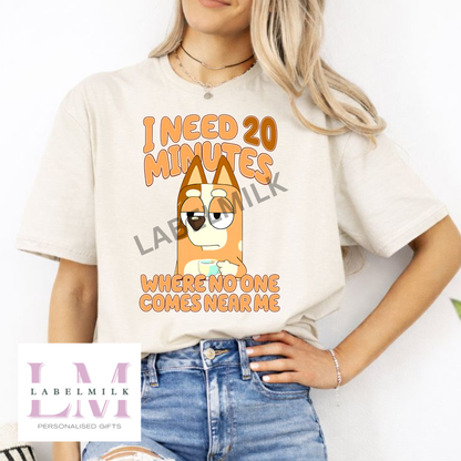 Adults 20 Minutes T-Shirt (Bluey)