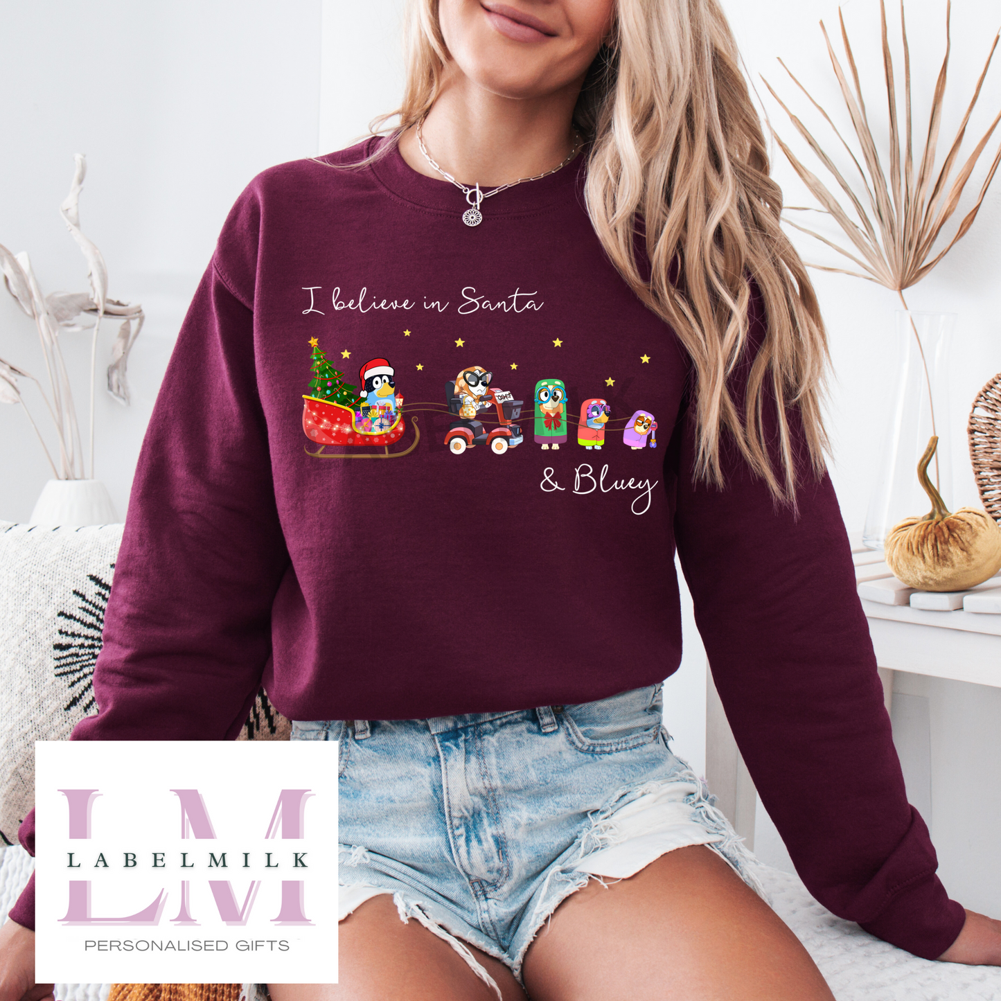 Adult Bluey Christmas Jumper - Mum & Dad