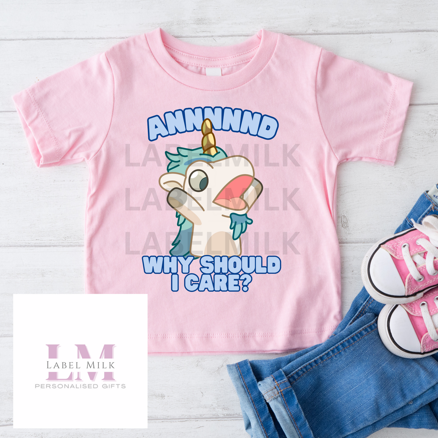 Pink Bluey T-Shirt Kids - All Designs