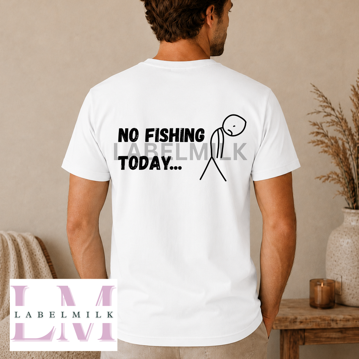 No Fishing Today T-Shirt - Funny Fishing Gift