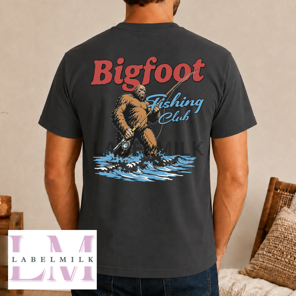 Bigfoot Fishing Club T-Shirt - Men’s Funny Fishing Top