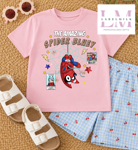 Spiderman X Bluey T-Shirt