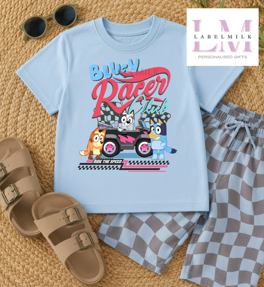 Racing Car X Bluey T-Shirt