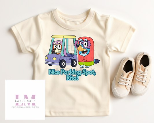 Kids Blue Dog T-Shirt - All Designs