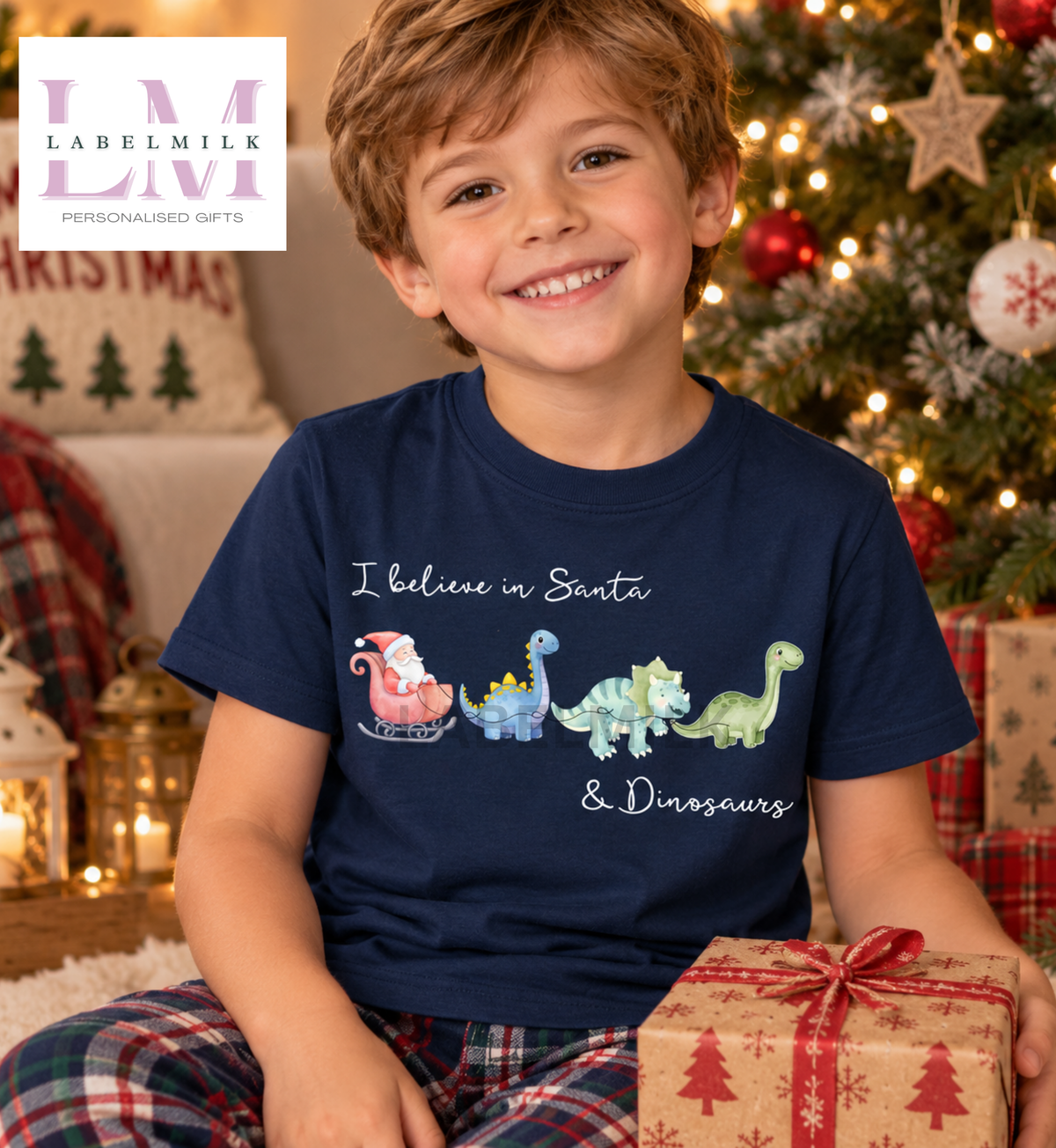 Christmas Unicorns - Children’s I Believe T-Shirt
