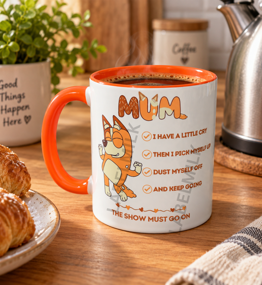Blue Dog Mum Checklist Mug - Gift for Mum