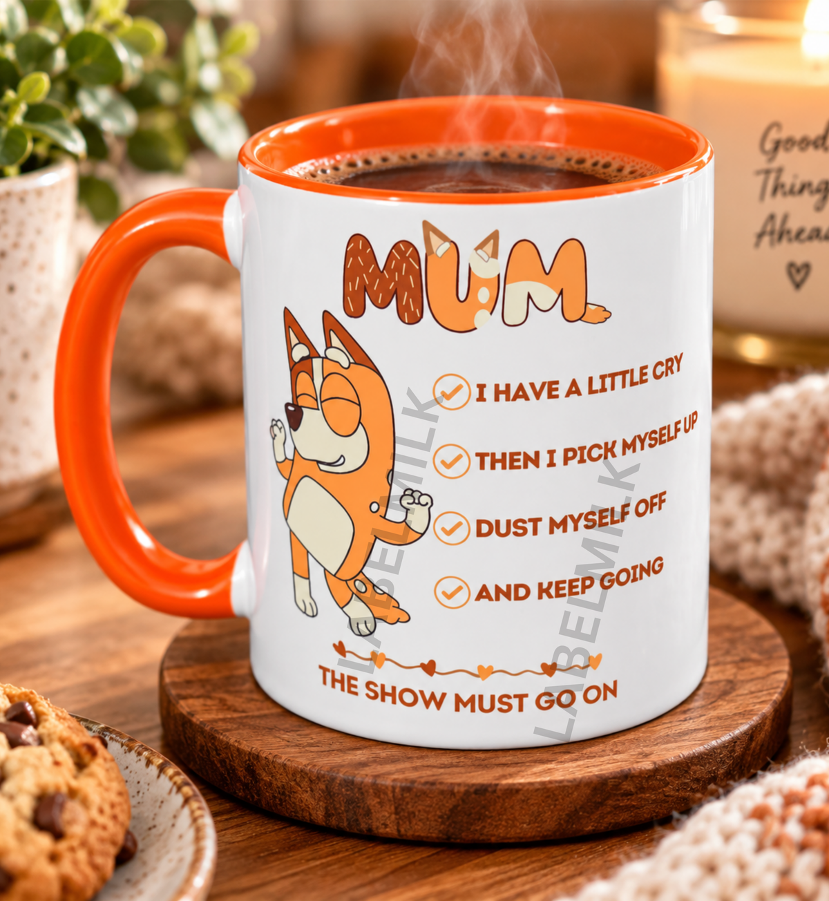 Blue Dog Mum Checklist Mug - Gift for Mum