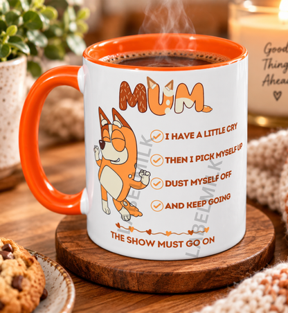 Blue Dog Mum Checklist Mug - Gift for Mum