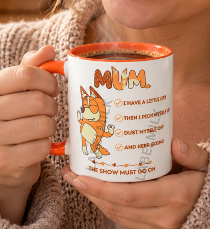 Blue Dog Mum Checklist Mug - Gift for Mum