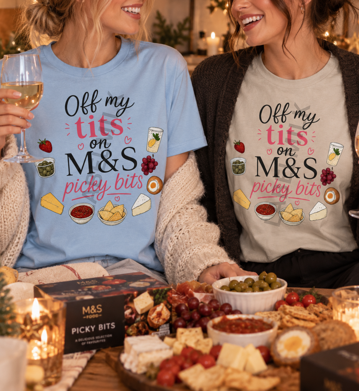 Off my T*ts on M&S Picky Bits - Funny Adults T-Shirt