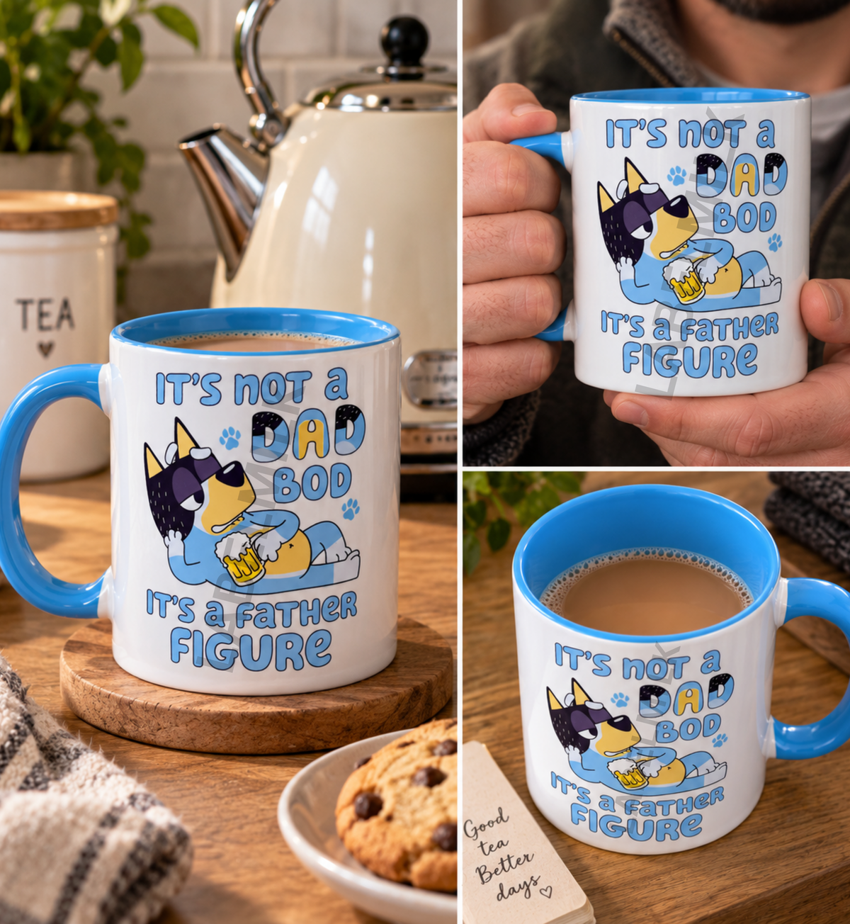 Dad Bod Father Figure Mug - Funny Dad Gift