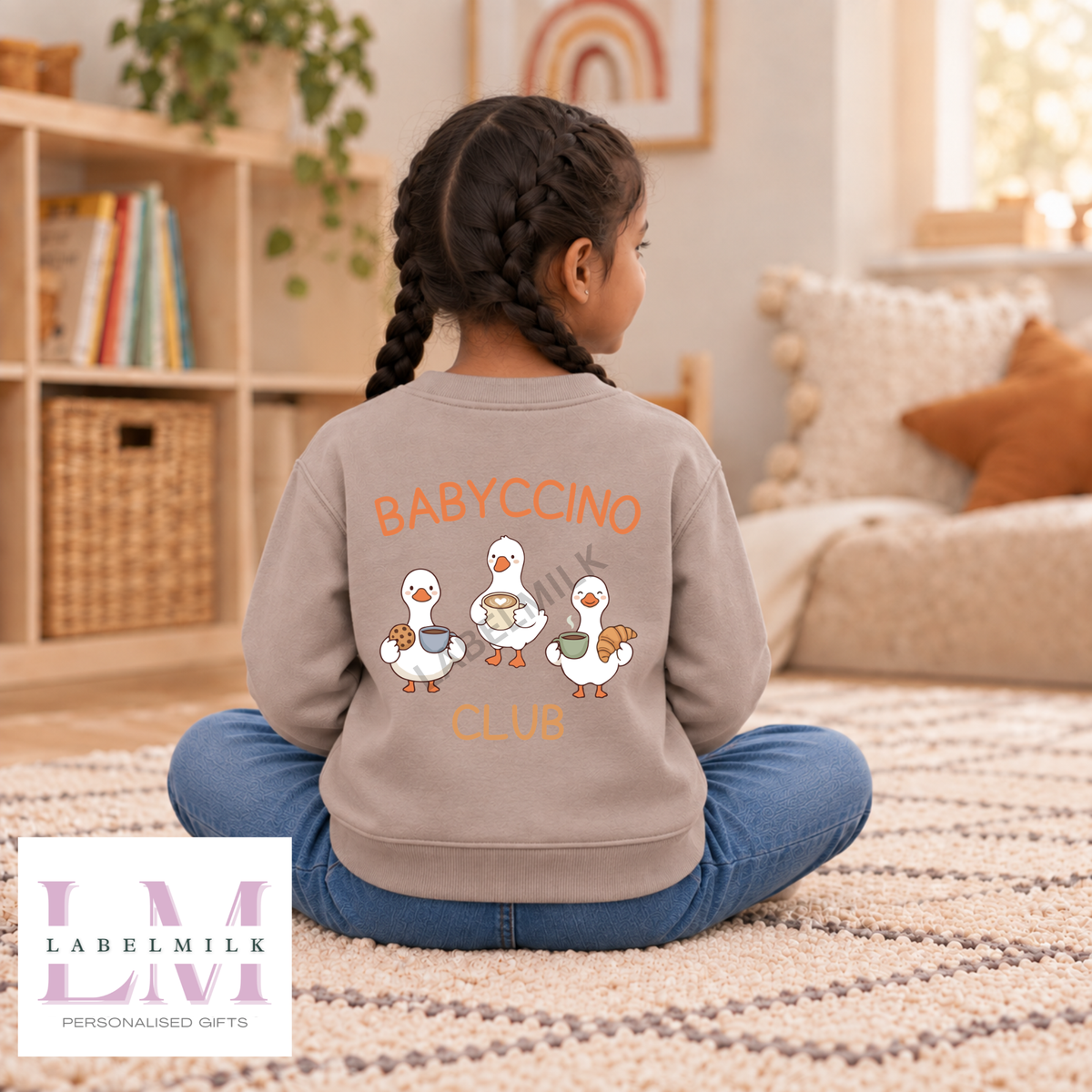 Babyccino Club Sweatshirt - Kids Coffee Jumper