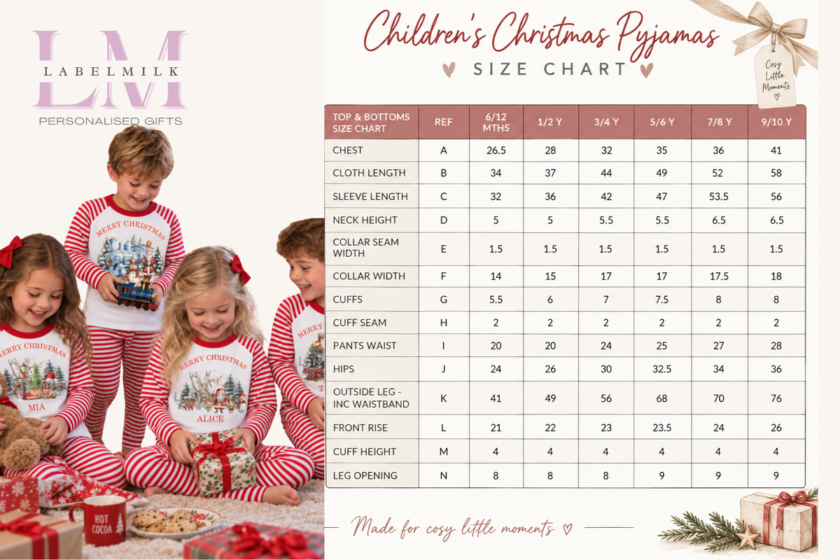 Personalised Christmas Pyjamas - Kids Christmas Pyjamas