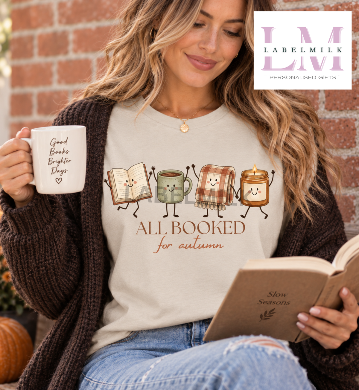 All Booked For Autumn - Adults Book Lover T-Shirt