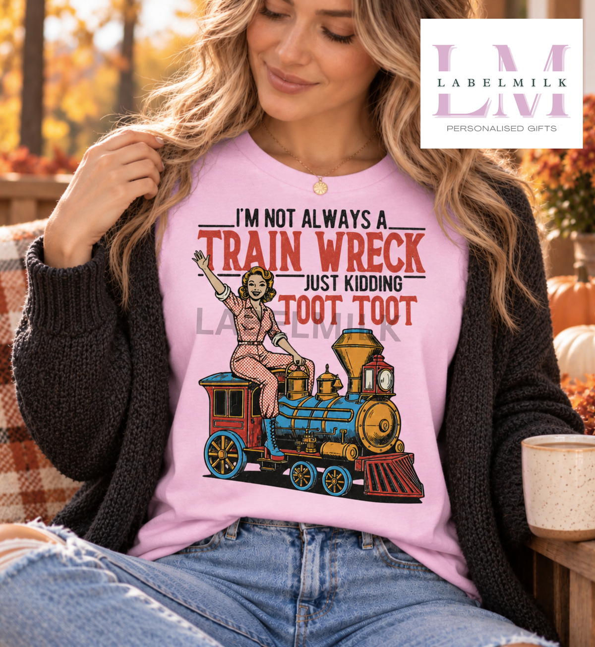 Funny Train Wreck T-Shirt - Adults Funny T-Shirt