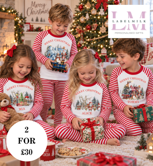 Personalised Christmas Pyjamas - Kids Christmas Pyjamas