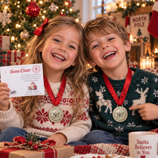 Nice List Medal - Christmas Gift for Kids - Christmas Eve Box Filler