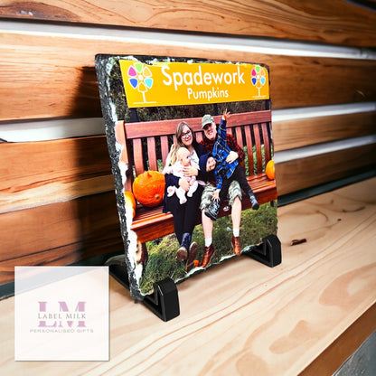 Personalised Photo Slate Gift