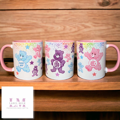 Swear Bear Mug- Pink