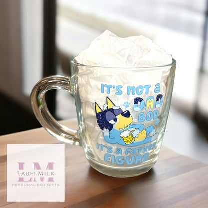 Bluey Father Figure Glass Mug