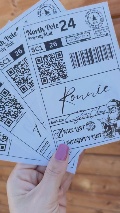 Personalised Christmas Shipping Label - Present Labels